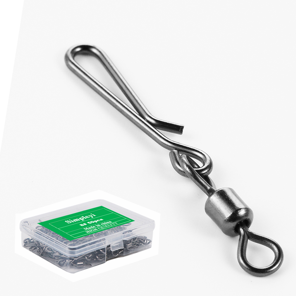 50pcs Box Rolling Swivel With  - Fishing Lure Box avaliação e preço