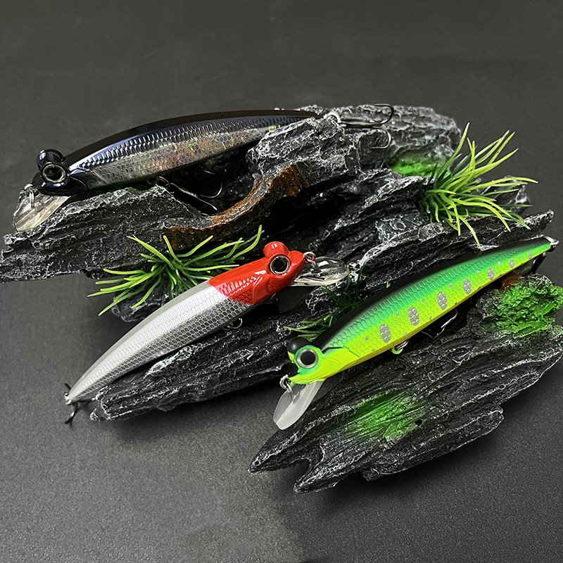 90mm 10g Slow Sinking Jerkbait - Fishing Lure Jerkbait avaliação e preço
